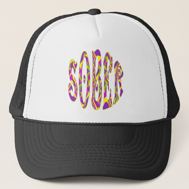 Casquette SOBER Retro 60's Art Psychedelic (Devant)