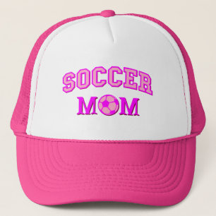 Casquette Soccer Maman Dessin Et Texte Tout Rose
