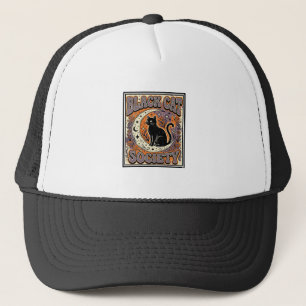 Casquette Société du chat noir Chat noir Art vectoriel vinta
