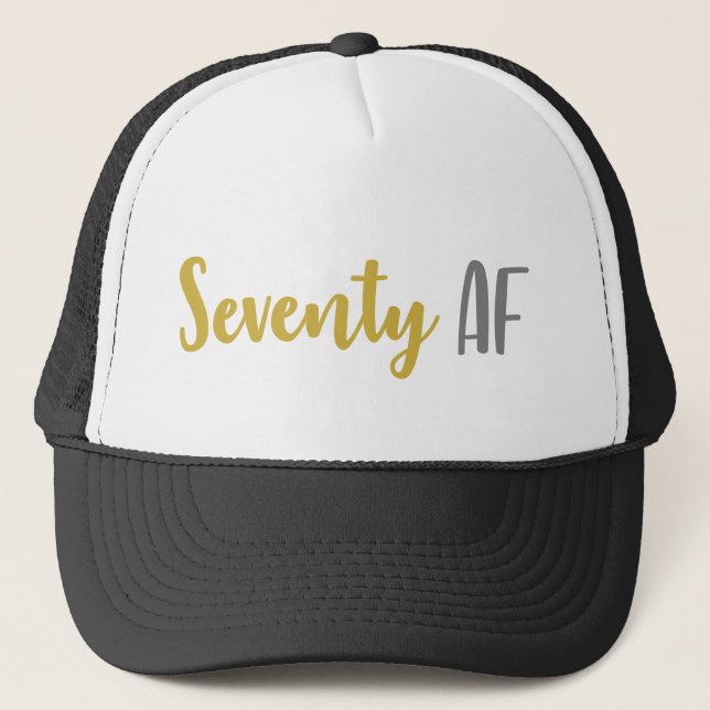 Casquette Soixante-dix AF amusant 70e cadeau d'anniversaire (Devant)