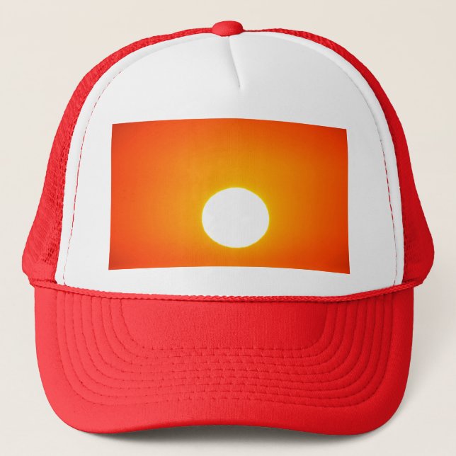 Casquette soleil orange (Devant)