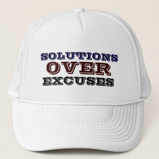 Casquette Solutions au-dessus des hommes d'excuses - le