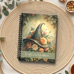 Casquette sorcière rose - Carnet pour les pensées