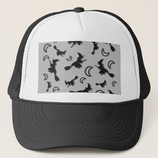 Casquette Sorcière volante entre la moitié de la lune à Hall (Devant)