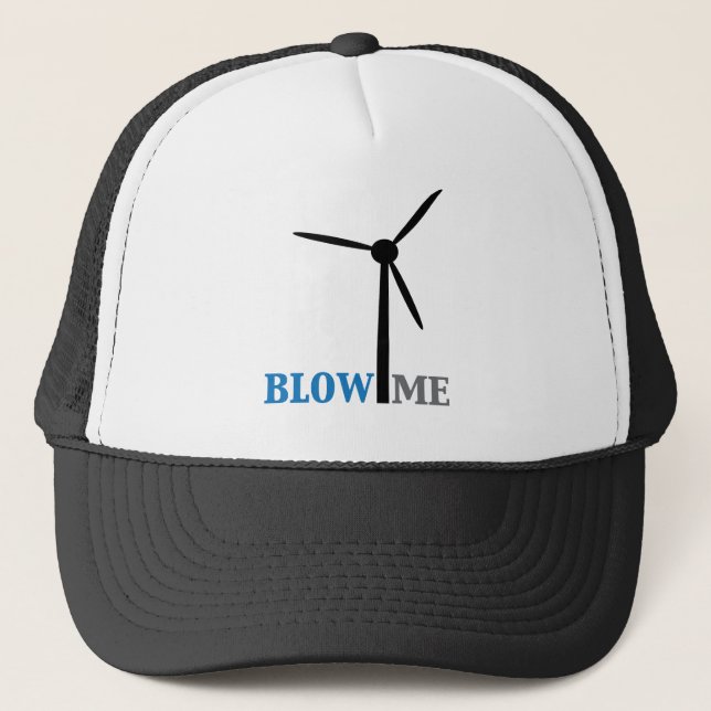 Casquette soufflez-moi turbine de vent (Devant)