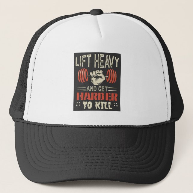 Casquette Soulevez Lourd Et Obtenez Plus Difficile De Tuer (Devant)