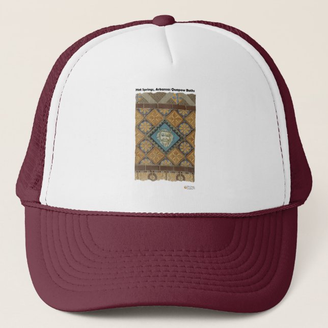 Casquette Sources d'eau chaude, AR Quapaw Dome Tiles Cadeaux (Devant)