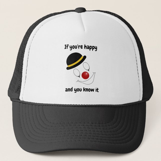 Casquette Souriant joyeux clown (Devant)