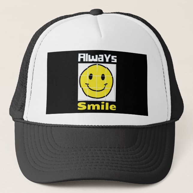Casquette Souriez émoji (Devant)
