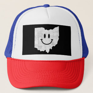 Casquette Sourire en OH - Drôle Ohio Happy Face