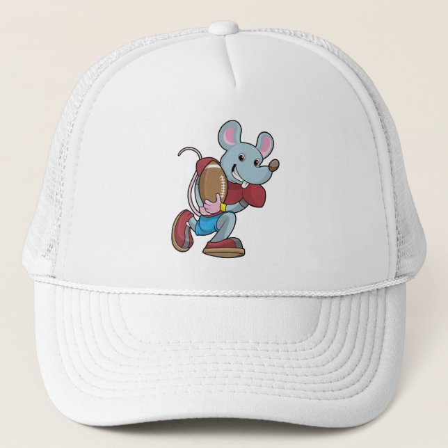 Casquette Souris au football avec équipement (Devant)