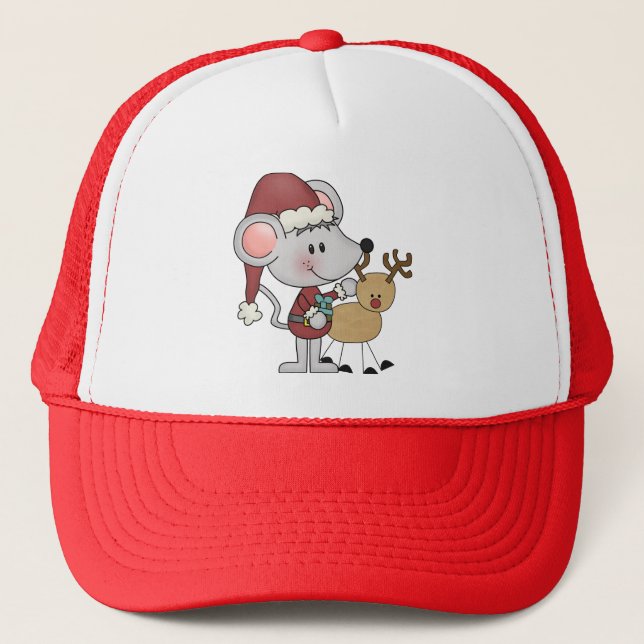 Casquette Souris de Noël et (Devant)