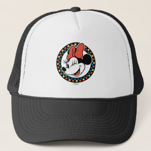 Casquette Souris Minnie rétro classique À damiers couleur
