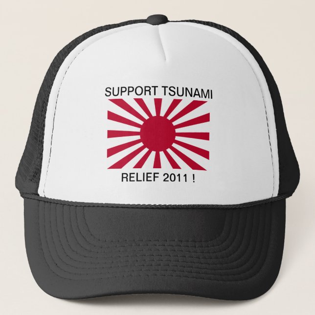 CASQUETTE SOUTENEZ LE RELIEF TSUNAMI 2011 ! (Devant)
