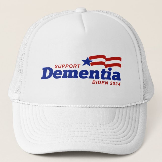 Casquette Soutien Démence Biden 2024 (Devant)