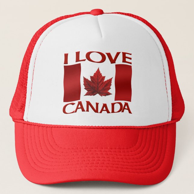Casquette souvenir du Canada de Trucker Drapeau Ch (Devant)