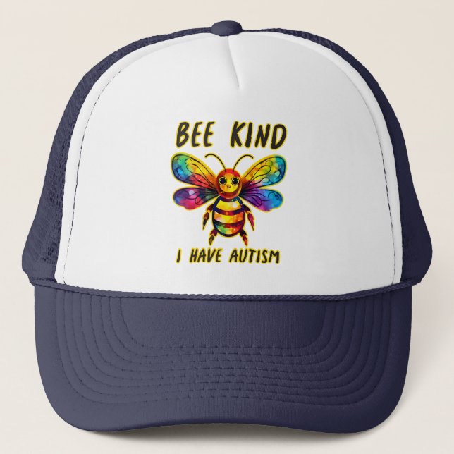 Casquette Soyez gentil, j'ai de l'autisme (Devant)