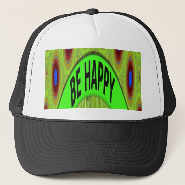 Casquette Soyez heureux d'avoir une belle journée (Devant)