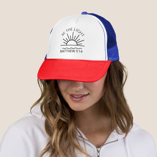 Casquette Soyez Le Verset Lumière-Chrétienne-Religieuse-Foi- (En situation)