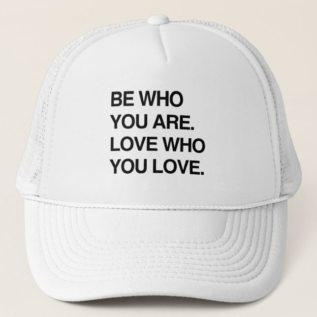 CASQUETTE SOYEZ OMS QUE VOUS ÊTES. AIMEZ L'OMS QUE VOUS (Devant)