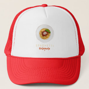 Casquette Spaghetti bolognaise pâtes nouilles chef gourmet