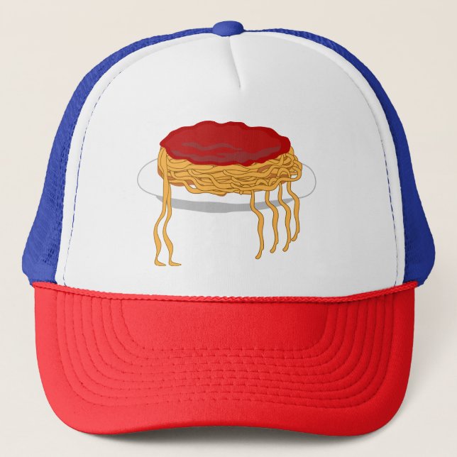 Casquette Spaghetti graphique le plus drôle (Devant)