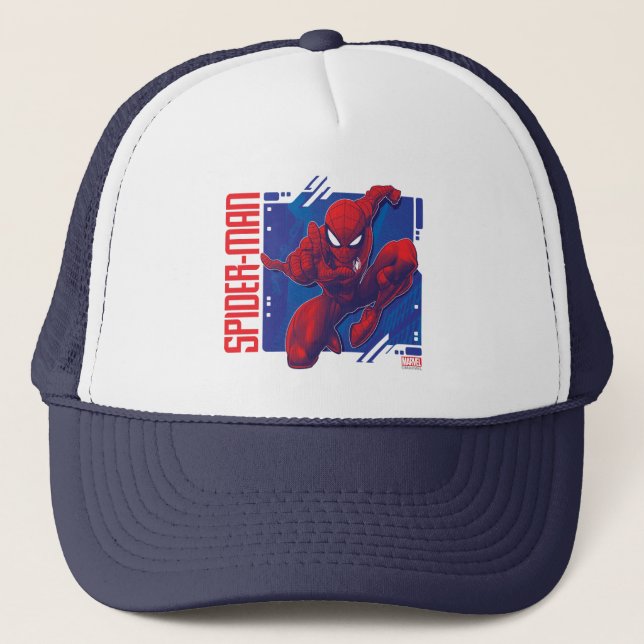 Casquette Spider-Man | Insigne de caractère haute technologi (Devant)