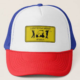 Casquette Sport Golf Noir Silhouette Trucker Chapeau