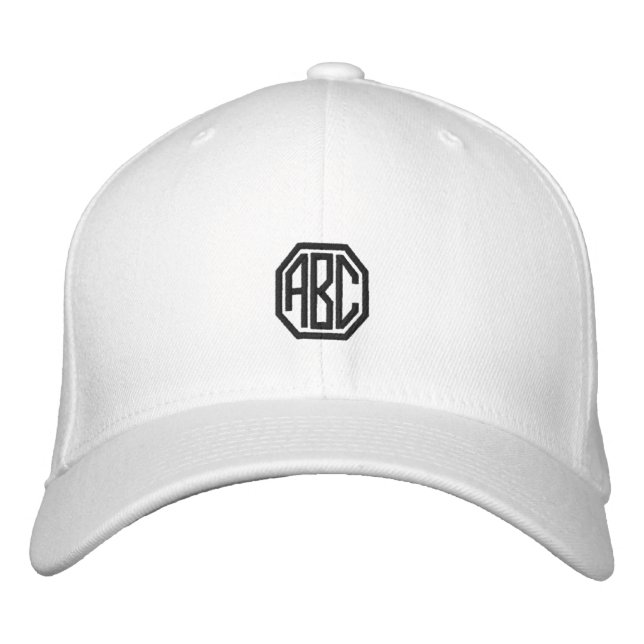 Casquette sportif monogramme personnalisé pour hom (Devant)