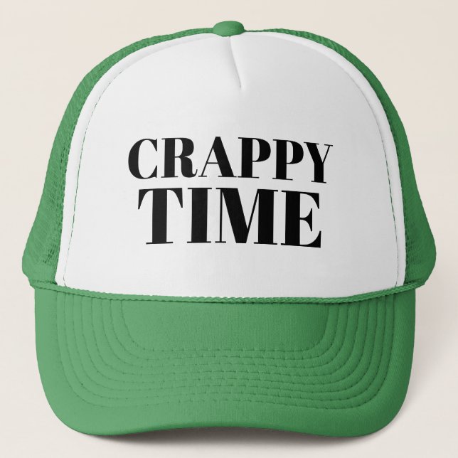 Casquette Sports Pêche Papa's Baseball CRAPPY TIME Lucky (Devant)