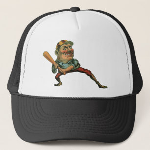 Casquette Sports Vintage, joueur de baseball en colère Batte