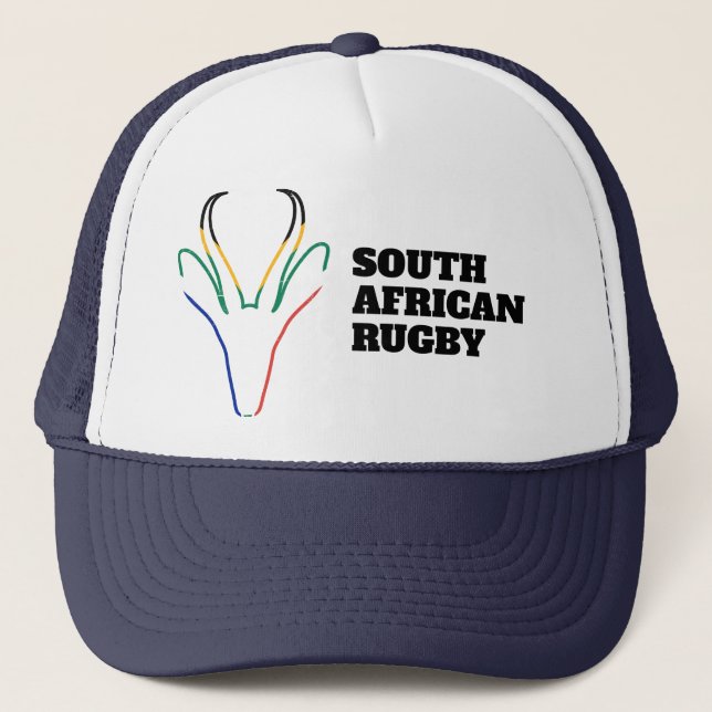 Casquette Springbok Face South Africa Flag Colors (Devant)