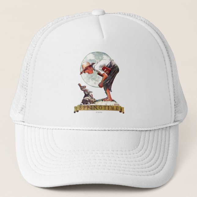 Casquette Springtime, garçon 1935 avec le lapin (Devant)