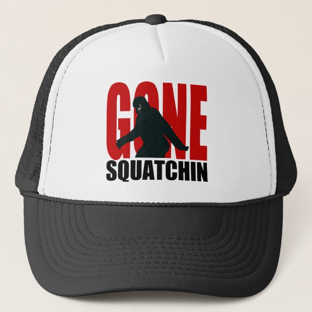 Casquette Squatchin allé (rouge et noir) (Devant)