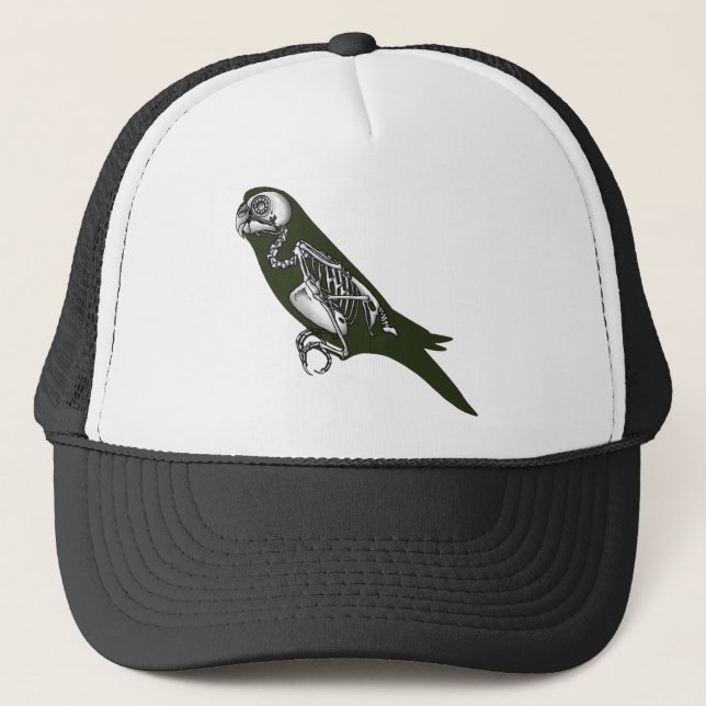 Casquette Squelette de Budgie (Devant)