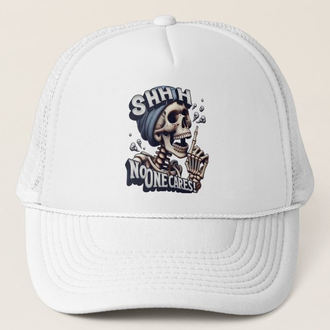 Casquette Squelette silencieux : dévoiler la mystérieuse Ban (Devant)