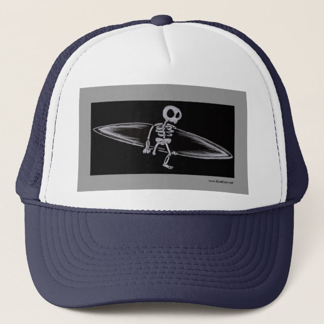 Casquette squelettique d'amputé de surfer (Devant)