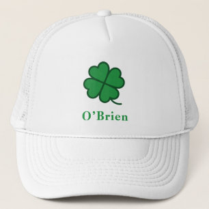 Casquette St. Patrick's Day Conception de trèfle avec nom