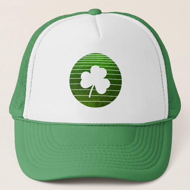 CASQUETTE ST PATRICK'S DAY SHAMROCK LEAF LUCKY GREEN (Devant)