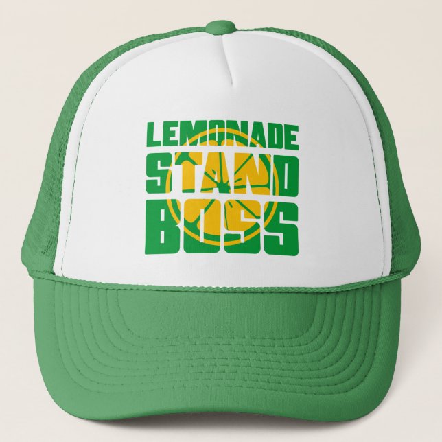 Casquette Stand de citronnade cool patron mot art (Devant)