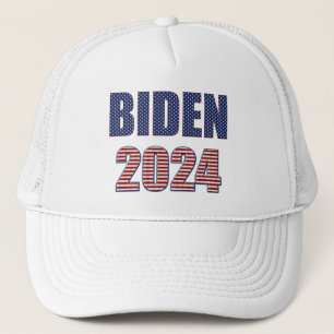 Casquette Stars and Stripes Typographie Biden 2024
