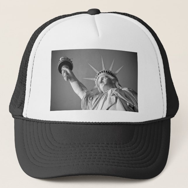 Casquette Statue blanche noire de la Liberté (Devant)