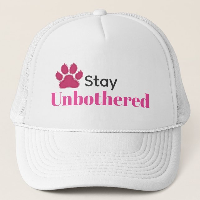 Casquette "Stay Unbothered"  Performance Cap (Devant)