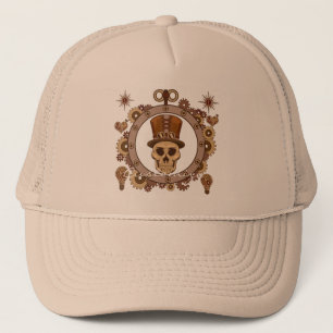 Casquette Steampunk Thème Top Hat Skull Thunder_Cove