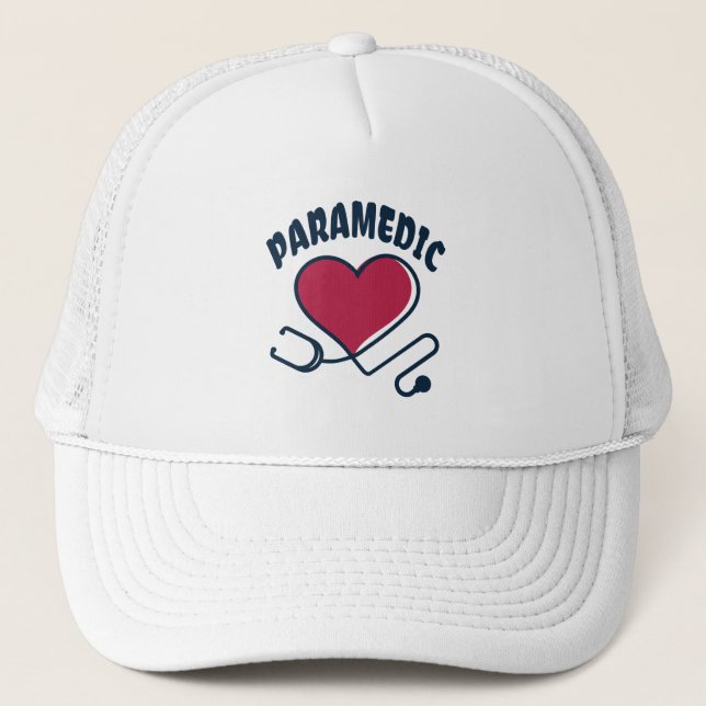 Casquette Stethoscope paramétrique avec coeur (Devant)