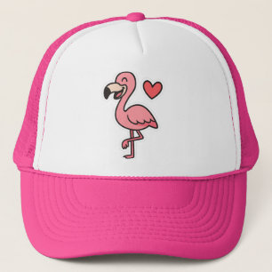 Casquette Sticker Flamant rose de dessin animé mignon avec c