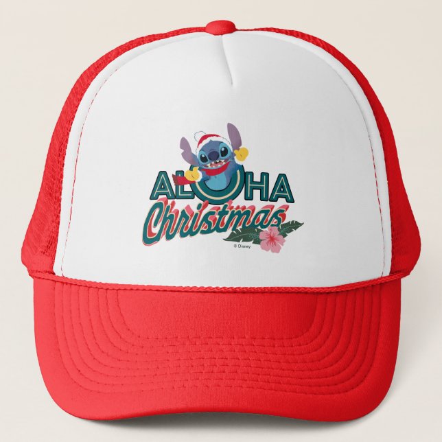 Casquette Stitch | Noël Aloha (Devant)