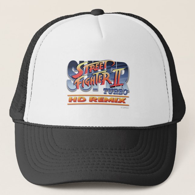 Casquette Street Fighter II Turbo HD remélangent le logo (Devant)