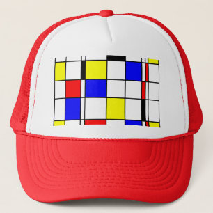 Casquette Style d'art de Mondrian