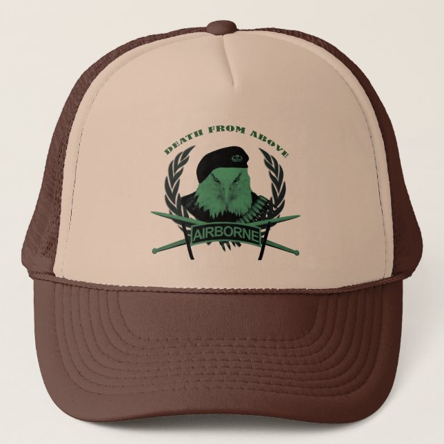 Casquette Style militaire d'insignes de troupes aéroportées (Devant)